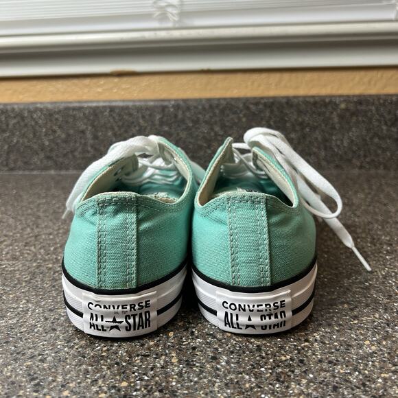 Converse All Star Low Top Womens 8 Mint Green Canvas Shoe Lace Up Mens 6 Sneaker - Picture 9 of 11